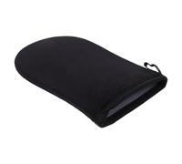 BATHVEVE Moufles Autobronzant Réutilisable Noir en Velours, Applicateur Confortable pour Lotion et Huile Corps, Outil Pratique pour Bronzage Uniforme sans Soleil, Kit D’application Soin