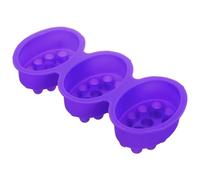 BATHVEVE Moule à Savonnette Antiadhésif Ovale en Silicone et Apprentissage pour Barres de Massage pour DIY du Recyclage en Famille