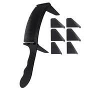 BATHVEVE Peigne De Coiffure Incurvé En Plastique Petit Peigne Pour Hommes Barbiers Coupe Cheveux Coupe Rapide Avec Guides Noir