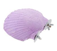 BATHVEVE Perchoir en Pierre Shell Shape pour Perruche et, à Mordre pour Développer l'Agilité en Cage à Oiseaux Couleur Aléatoire