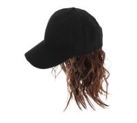 BATHVEVE Perruque Courte Bou Pour Chapeau Femme Taille Unique Perruque Bob Coupe Courte Chapeau De Baseball Décontracté Style Vintage Camping Coiffure Facile