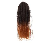 BATHVEVE perruque tresse africaine cheveux au crochet vague d'eau cheveux bouclés au crochet Fil haute température Brun