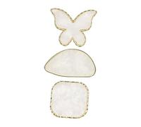 BATHVEVE Plateau de Mélange de pour Vernis à Ongles Lot de 3 Anneau Compact Outil Pratique de Nail Art pour Mélanger Vernis Gel Cercles Irréguliers