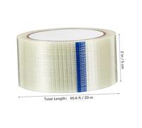 BATHVEVE Ruban Renforcé Fibre de Ruban de Pet Résistant Haute Température Scellage et Cerclage Industriel Polyvalent