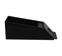 BATHVEVE Sabot Usage Solide en Acrylique Noir Distributeur de Cartes Forme Arrondie, Adapté aux Jeux de Société sur Table et Famille