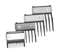 BATHVEVE Sabots De Tondeuse Professionnels 4 Pièces Petits Guides De Coupe 3-6-9-12 Mm Acier Inoxydable Accessoires Pour Coiffure à Domicile Et Salon