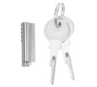 BATHVEVE Serrure Alliage de Résistance Température Cuivre de Zinc Basse pour Porte avec 2 Clés Argenté Compatible Réfrigérateur en Vitrines Réfrigérées et Congélateurs Magasin