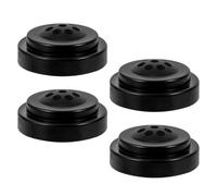 BATHVEVE Socle Porte Drapeau de Bureau Noir en Plastique 8 Trous, Lot de 4 Pièces pour Tables de Conférence Discussion, Support Polyvalent pour Plusieurs Drapeaux
