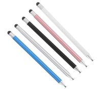 BATHVEVE Stylets Tactiles 5pcs Double Tête en Métal Haute Sensibilité Stylo Écran de Précision pour Tablette et Écrans Tactiles pour Écriture et Voyage
