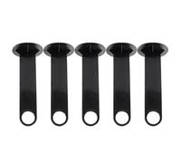 BATHVEVE Support pour Cônes de Football Portable et Léger en PP 5 Pièces pour Entraînement de Football Porte-cônes et Disque de Marquage Noir