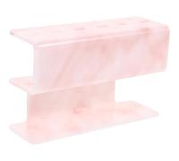 BATHVEVE Support pour Pince à Épiler à Cils en Acrylique, Organiseur Rouge Marbre pour Extensions de Cils, Étagère de Rangement Élégante pour Outils de Maquillage, Accessoire Pratique