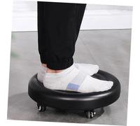 BATHVEVE Tabouret Bas à roulettes PU Léger et Robuste Siège Mobile Antidérapant Petit Marchepied Pratique pour Maison et Bureau Coussin Confortable et Charge Forte et Stabilité