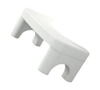 BATHVEVE Tabouret Pliant pour Toilette en Pp Blanc, Siège de Toilette Pliable Antidérapant, Design Créatif et Portable pour Salle de Bain à Domicile