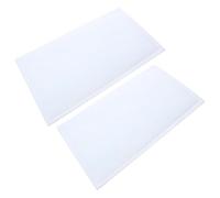 BATHVEVE Tapis de Propreté Jetable pour Chiens Moyens 2 Pièces Ultra Absorbant en Tissu Coton Blanc Facile à Transporter et Confortable pour Cage de Transport la Maison