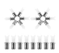 BATHVEVE Têtes de Rechange Légères Voyage Lot de 20 Lames de Précision Universelles, Compatibles Coupe-poils Nez Électriques, Pièces Lavables pour Tondeuse à Poils de Nez