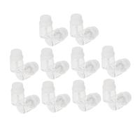 BATHVEVE Tube De Brillant à Diy 20pcs Contenant De Rouge à Rechargeable Flacon Transparent Couvercle Blanc Mini Taille Portable Pour Cosmétiques