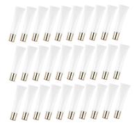 BATHVEVE Tube De Brillant à Lèvres 50 Pièces 15 Ml Transparent Plastique Étanche Voyage Usage Quotidien Bouchon Doré Bord Droit