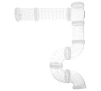 BATHVEVE Tuyau Hamster en Plastique Transparent Léger pour Cage Extérieure de Rat, Tubes Extensibles pour Hamsters Adaptés aux Petits Animaux et Espaces de Vie Variés