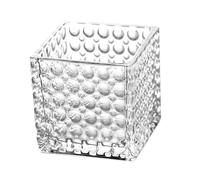 BATHVEVE Vase Cube Verre Transparent pour Hydroponie Vase à Fleurs Verre Épais Centre de Table Élégant pour Mariage et Décoration Intérieure Décoratif et Facile à Nettoyer