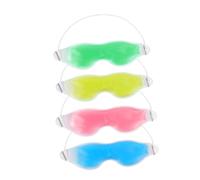 BATHVEVE Yeux Froid Fonction Chaud Masque Réutilisable en Gel 4pcs Confortable et Bande Élastique Maison Voyage