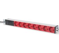 Bâti de prises 19" DIGITUS 8x avec fusible de puissance