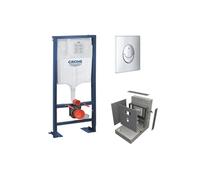 Bati support Solido + plaque chromée + habillage WEDI I-Board