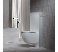Bâti-support Steinberg Serie 710 pour wc suspendu, réservoir de chasse à double débit, 7101100W, Couleur: Blanc