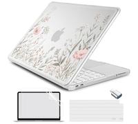 Batianda CrystalEdge Coque pour MacBook Neo 13 2026 A3404, Blush Meadow