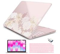Batianda pour MacBook Neo 13 Pouces - Coque Modèle A3404 2026 - Coque rigide ultra fine avec art abstrait, couverture de clavier, protecteur d'écran et adaptateur USB, accessoires légers
