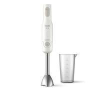 PHILIPS HR2534/00 Mixeur plongeant ProMix - 650W - Pied en métal - Verre doseur inclus - Blanc