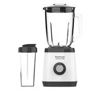 Taurus Blender Optima Go – 1500 W, bouteille 500 ml, 4 lames, 2 vitesses + turbo, inox, gris