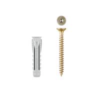 BATIFIX Lot de 20 chevilles universelles 8 x 40 Ø 8 mm avec vis 4,5 x 50