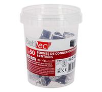 BATILEC - Pot de 50 bornes bornes de Connexion Automatique 8 entrées