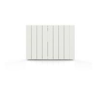 BATILEC - Radiateur à inertie alu ZILO WiFi 2000 W - Chauffage électrique connecté Tuya, IP24, thermostat précis, 4 modes de chauffe, fil pilote 6 ordres, sécurité enfant