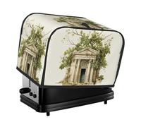 Bâtiment antique lavable en 2 tranches avec branches d'olivier romaines et housse de grille-pain grec avec poches, anti-poussière et lavable en machine