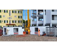 Bâtiment Conteneur Avec LED Éclairage Et Clôtures Ho / Jauge D'Oo Kibri 38626