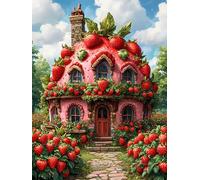 Bâtiment de Fraises Puzzle pour Adultes 60 Pièces, Puzzles Classiques, Détente & Relaxation, Famille Jeu Puzzles, Puzzle de Décoration