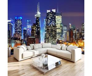 Bâtiment De La Bank Of America Papier Peint 200 x 140 cm (B x H) 3D New York Mural Poster Murale Intissé pour Chambre Salon Restaurant Personnalisé Décoration Personnalisé Décoration Murale W-37