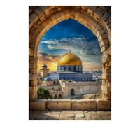 Bâtiment Dôme Coucher Puzzle, 1000 Pièces pour Adultes Haute Qualité | 70x50cm Amateurs De Puzzles, Cadeau D'anniversaire, Carton, Interaction Familiale, Découpe Précise