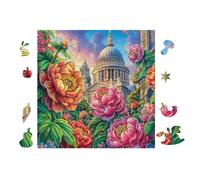 Bâtiment du Capitole Garden 100 Pièces Puzzle Famille en Carton Anti-Déchirure Difficulté Moyenne Jeu De Société Soirée Entre Amis Cadeau Noël Famille Pas Cher 28x28cm