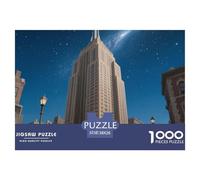 bâtiment Empire State Puzzle Adulte 1000 Pièces Bâtiment Landmark Puzzle pour Toute La Famille Défi Jouet Difficile Cadeau Unique Décoration Intérieure 38x26cm/1000pcs