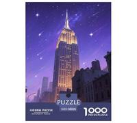 bâtiment Empire State Puzzles pour Adultes 1000 Pièces Bâtiment Landmark Puzzle pour Toute La Famille DéfiJouets Difficile Colorés dans Cadeaux Décoration Intérieure 38x26cm/1000pcs