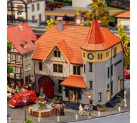 Bâtiment Traditionnel avec remise Pompiers-HO 1/87-FALLER 130649