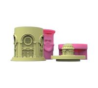 Bâtiments Bocaux De Rangement En Silicone Moule Bougeur Outil Béton Moulage Plâtre Artisanat Fabriquant Des Fournitures Supporters Antiadhésifs Avec Des Contenants Décoratifs De Chandelier