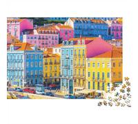 Bâtiments Rue Couleur 1000pcs pour Famille Mini Puzzle Carton