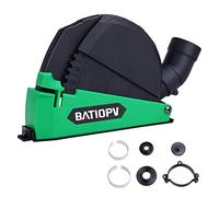 BATIOPV Capot de Protection Meuleuse Angulaire 115/125 mm avec Aspiration et Rail de Guidage