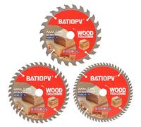 BATIOPV Lame de scie circulaire 160 x 20/16 mm (24/40/60 dents) - 3 pièces (pour bois, panneaux de particules, contreplaqué, bois dur, etc.)