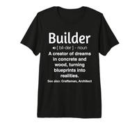Bâtisseur Amusant T-Shirt Haut de Gamme