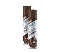 Batiste Shampooing Sec Brunette Shampooing Sec pour Cheveux Noirs Shampooing Sans Sulfate Shampooing Vegan et Respectueux de l'environnement Bergamote, Pêche Blanche et Vanille, 2 x 200 ml