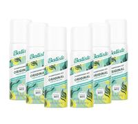 Batiste Shampooing Sec, Original, Rafraichit les Cheveux et Apporte du Volume, Absorbe Excès de Sebum, Sans Rinçage, 50ml (Lot de 6)